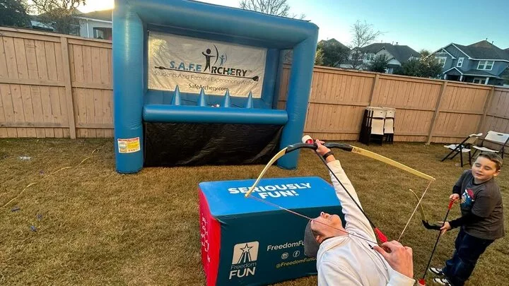 Our hoverball carnival game is a hit at school events.