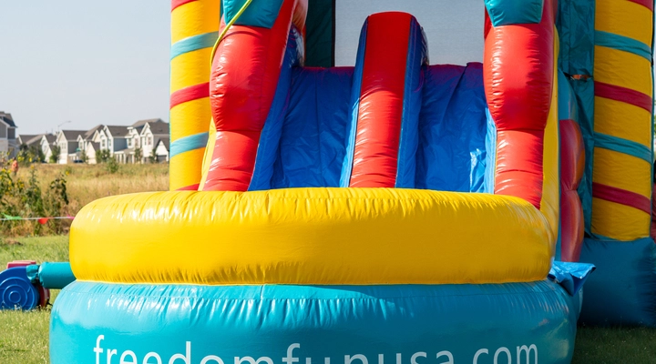 Rent a bounce house waterslide for your next party. Perfect for a bounce house birthday party or school event.