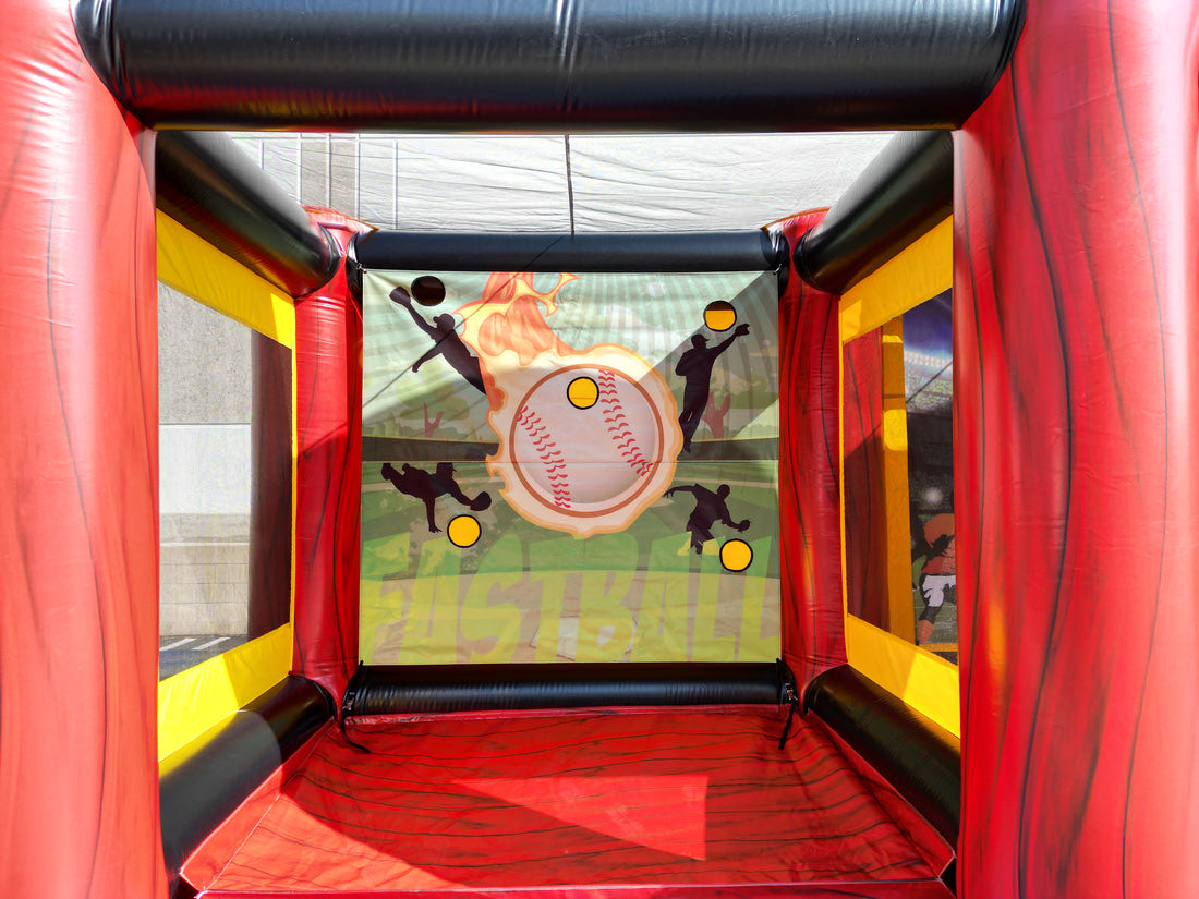Soccer and baseball and football inflatable rental