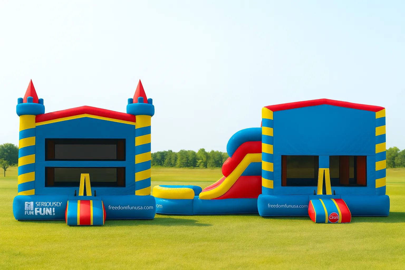 freedom fun usa bounce house and combo