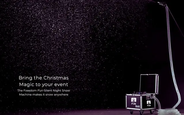 The most professional indoor or outdoor snow machine for rent in Austin, TX.