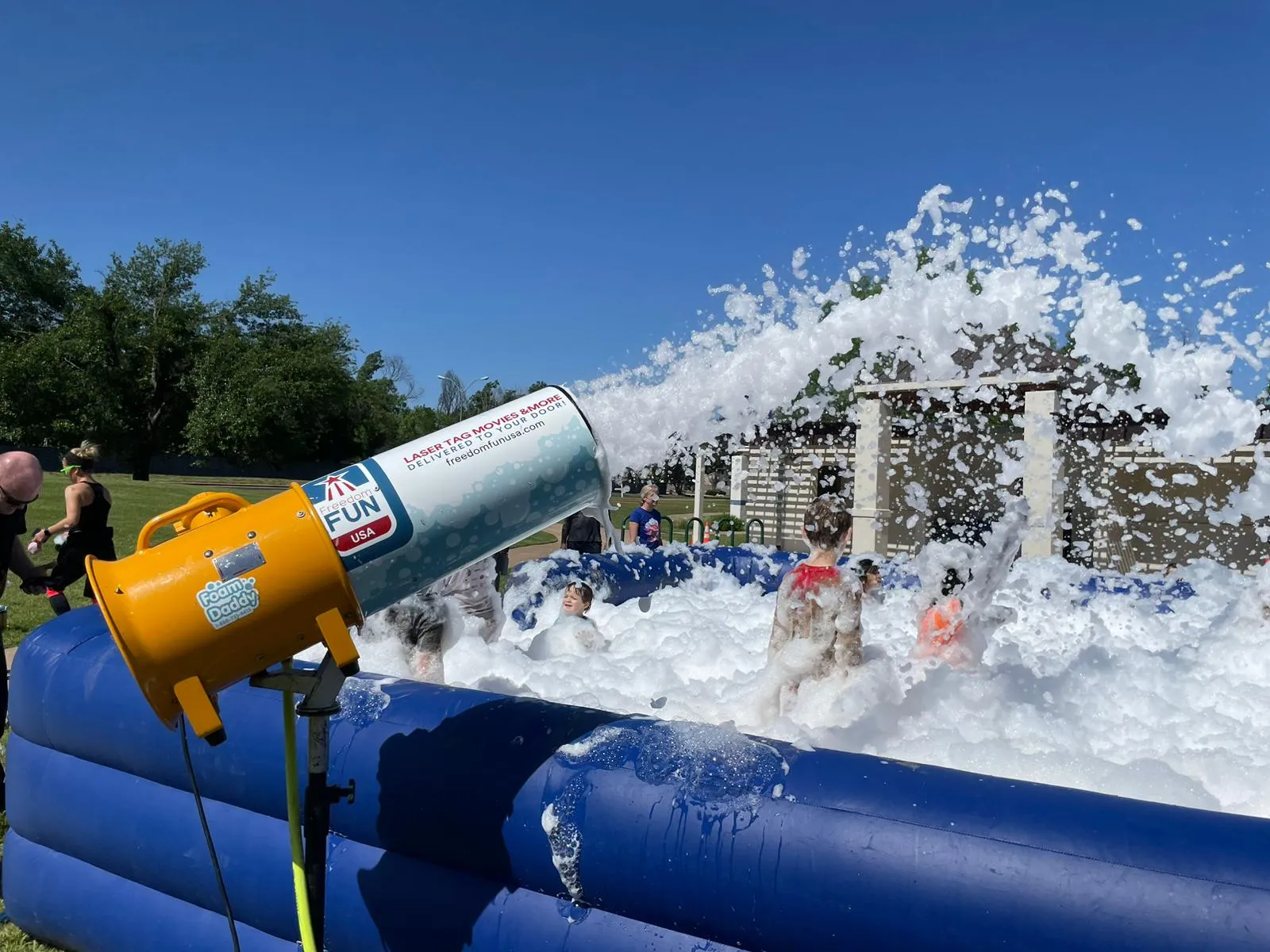 Our foam cannon rentals are perfect for your next foam party rental.