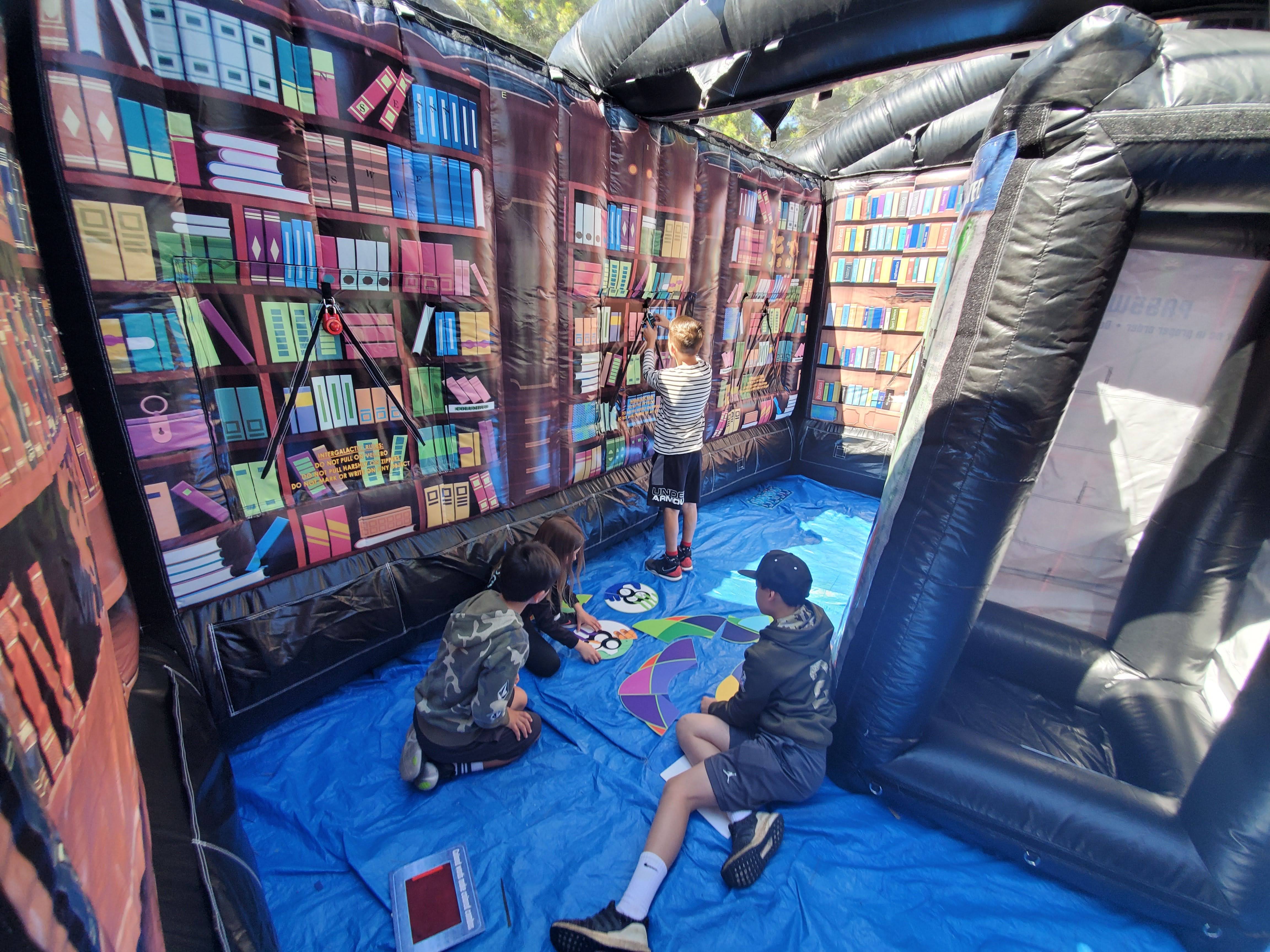 School event using the interactive play system in Austin, TX.