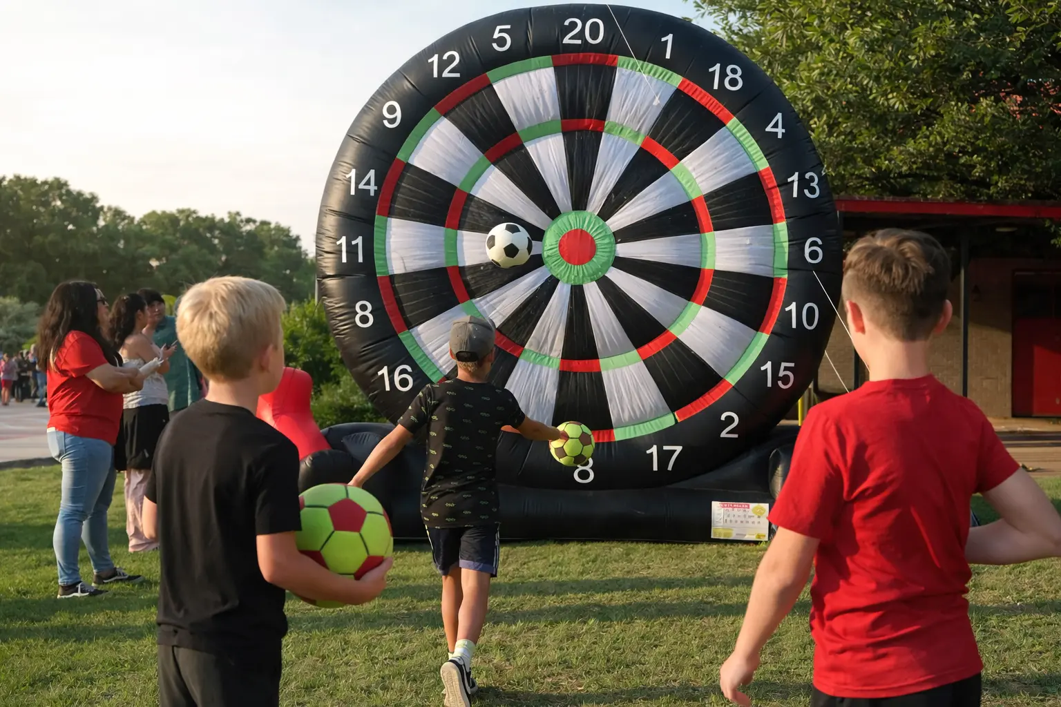 Soccer Darts is a popular inflatable rental.