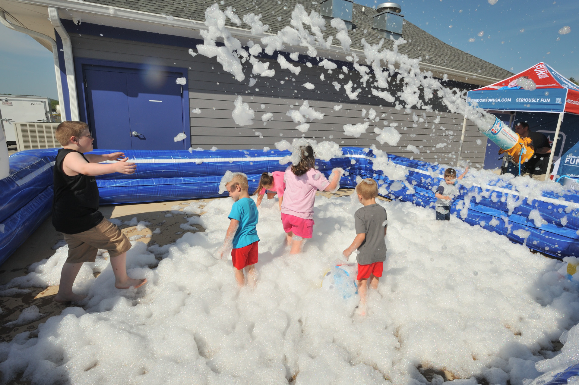 foam party winston salem freedom fun usa grand opening