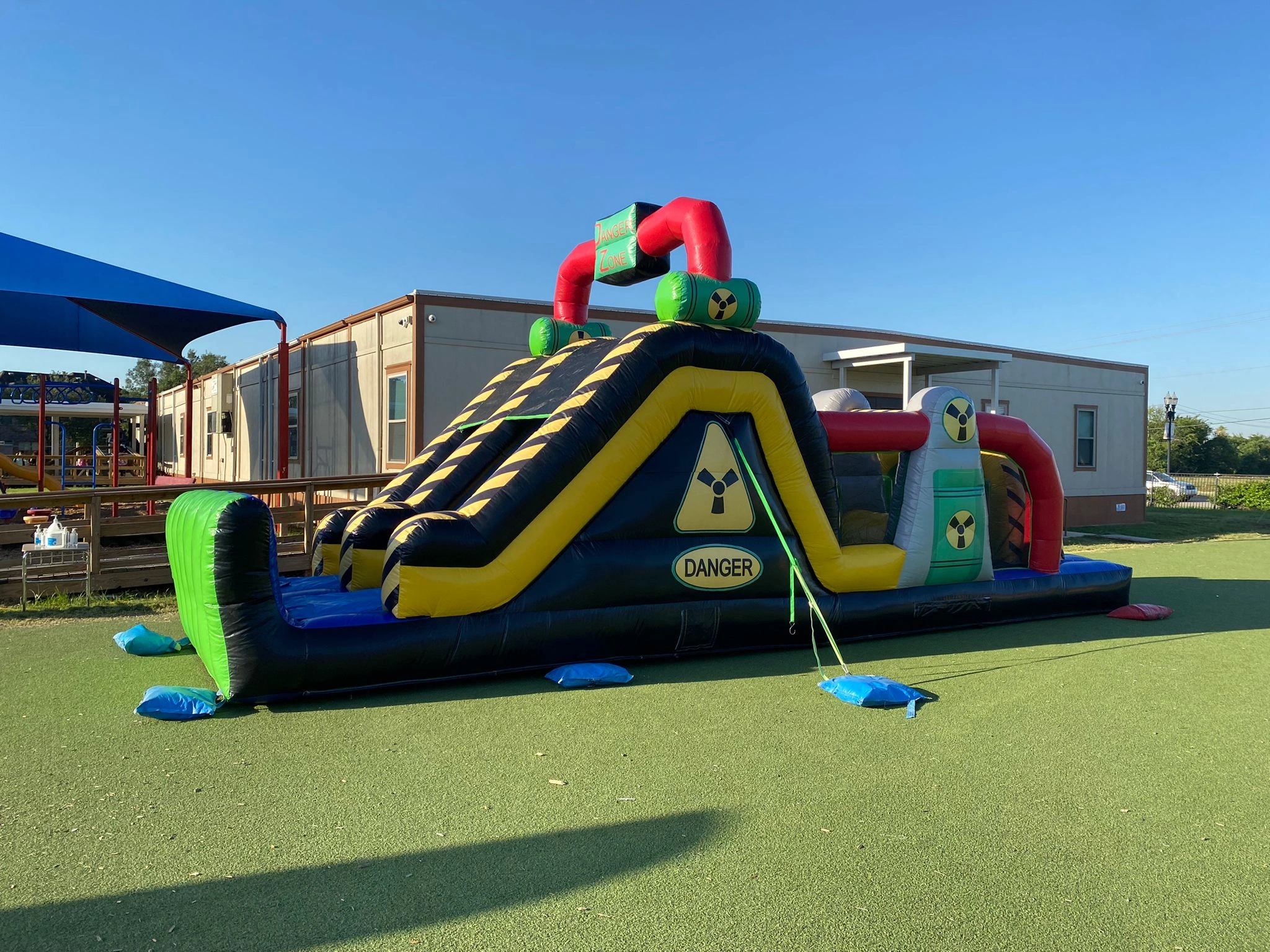 Rent an inflatable obstacle course for your next event.