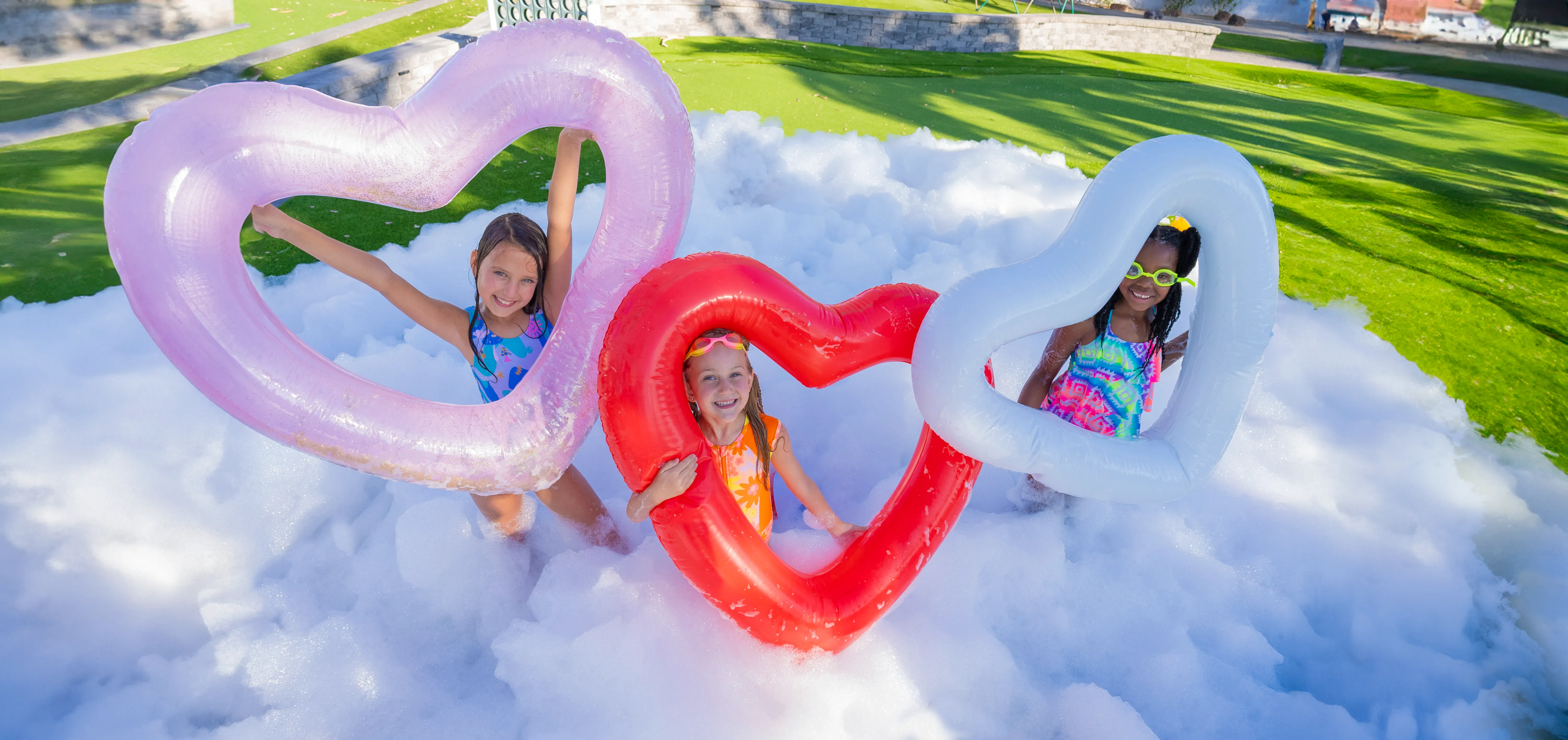 Themed foam event with costumed character by Freedom Fun USA