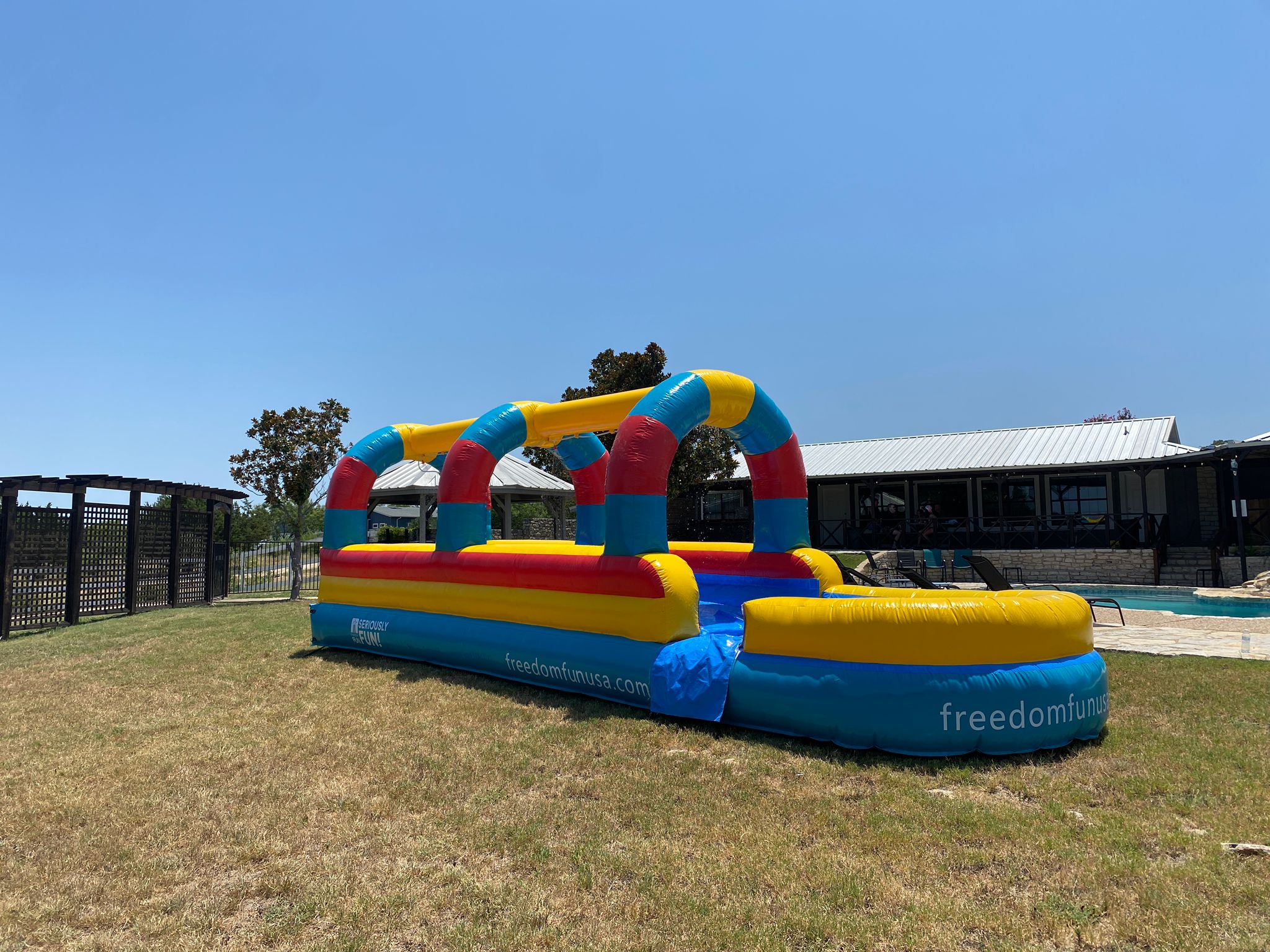 We deliver inflatable rentals like slip n slides and water sldie rentals.