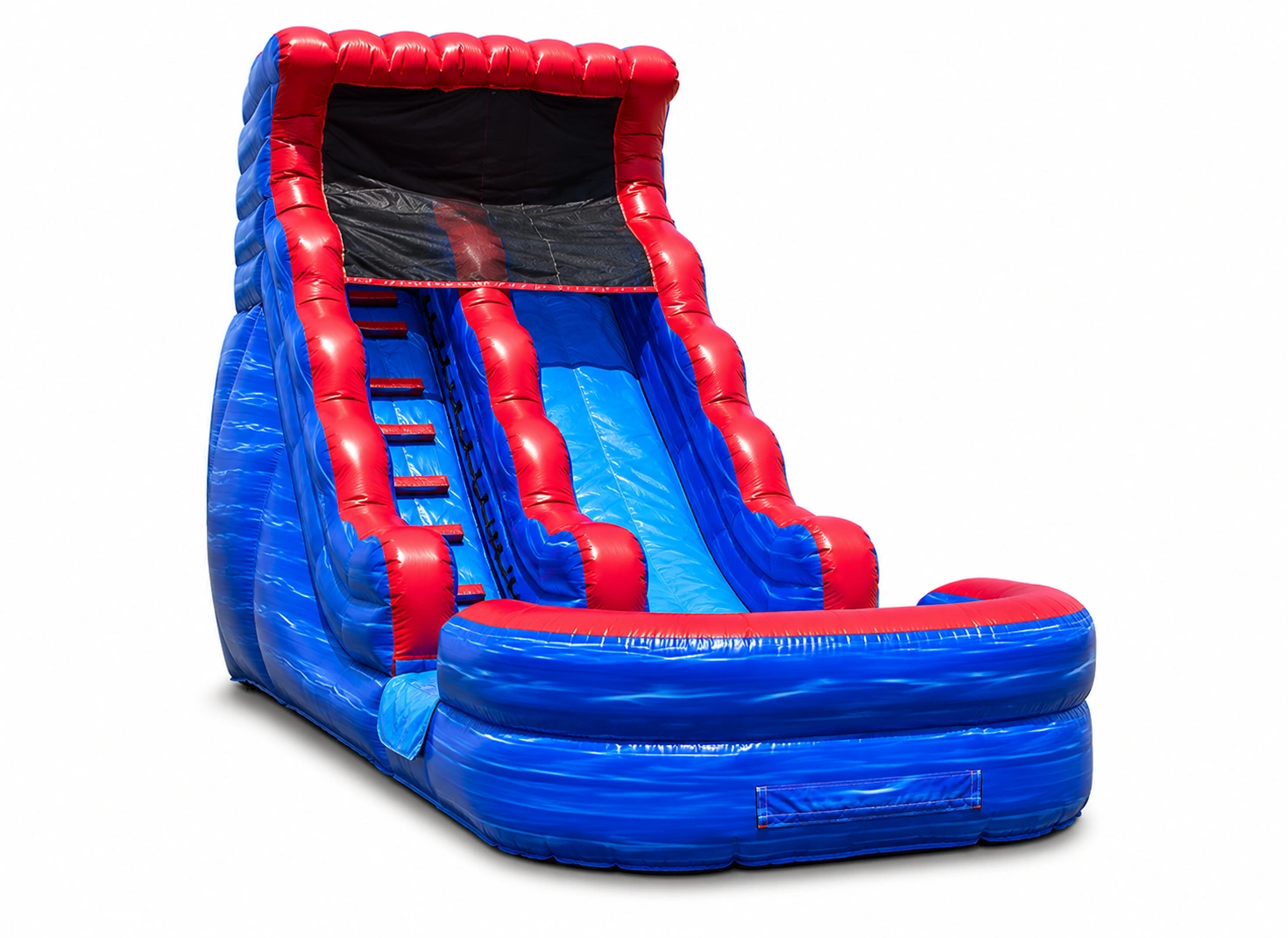 Freedom Fun Liberty Wave 18' Tsunami-style waterslide rental, studio product view, Albuquerque NM