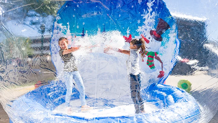 Freedom Fun USA inflatable snow globe rental delivered.