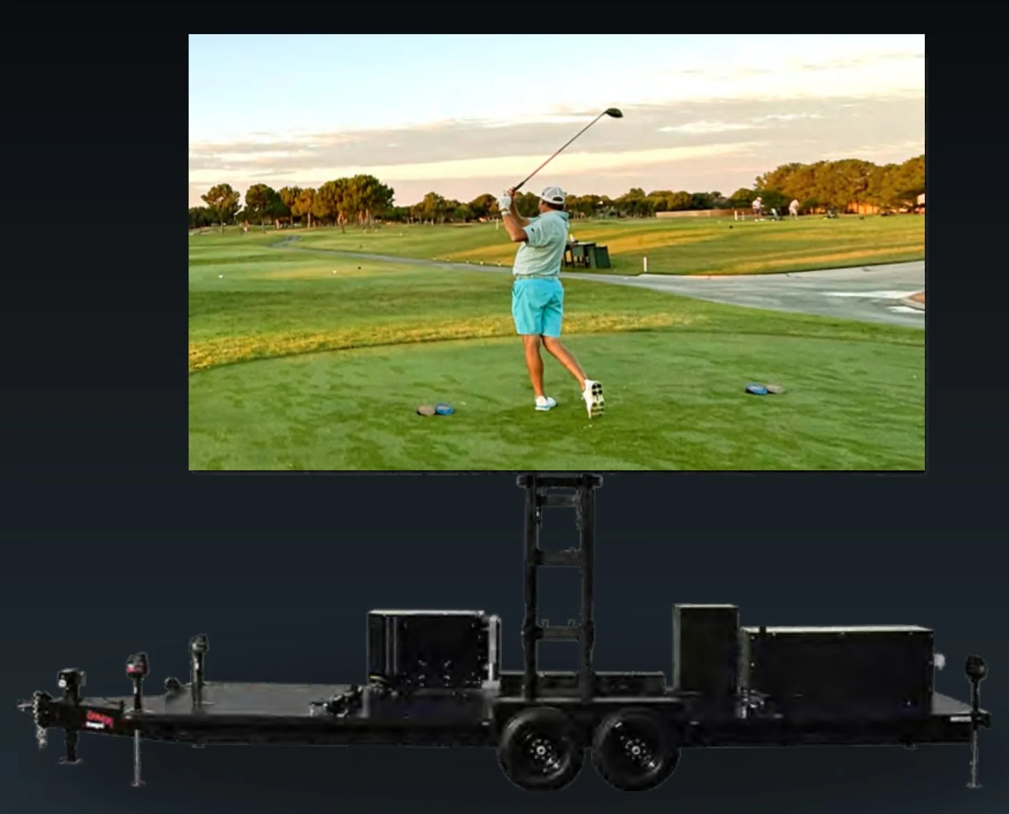 23x13 mobile LED screen trailer product shot