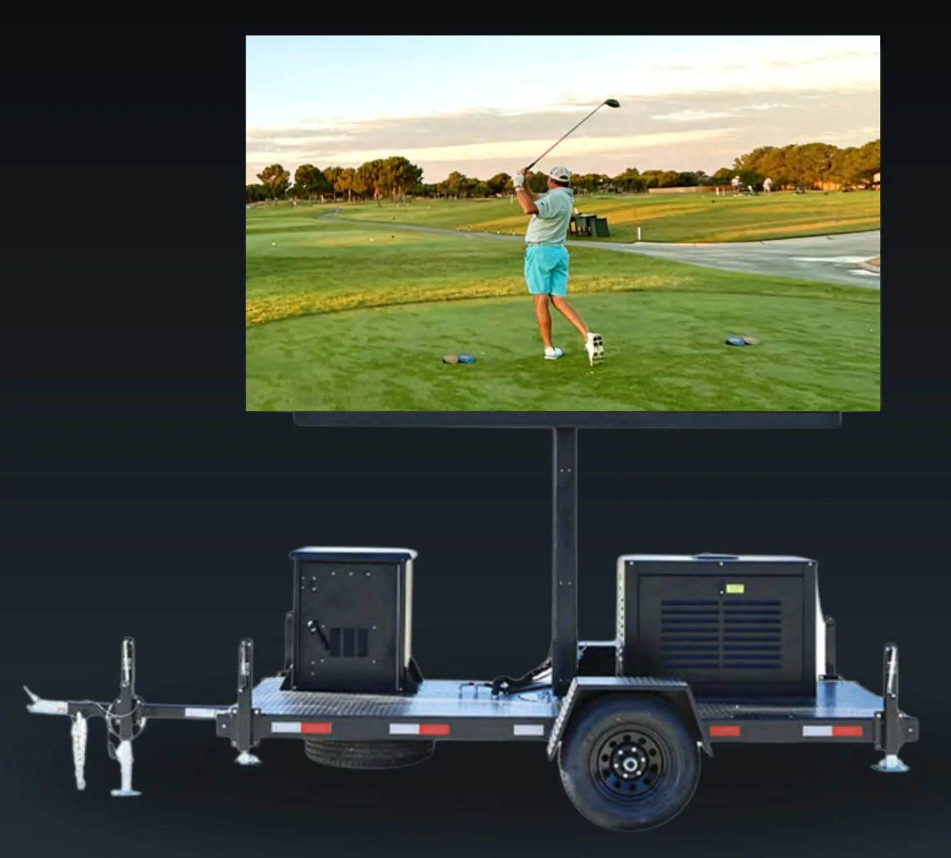 12x7 mobile LED screen trailer product shot