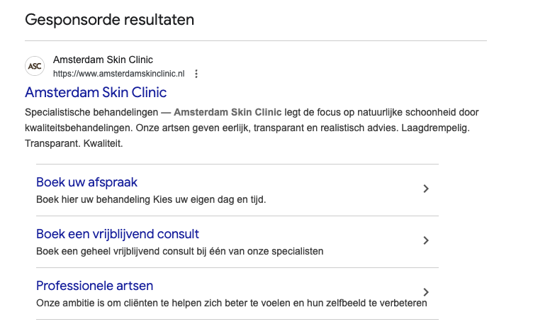 Elke zoekvraag afgevangen