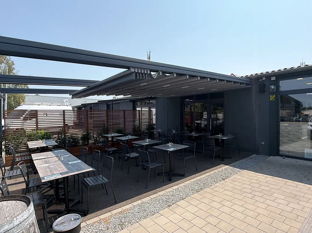 Hexagone Pergola - Brasserie Rynstett
