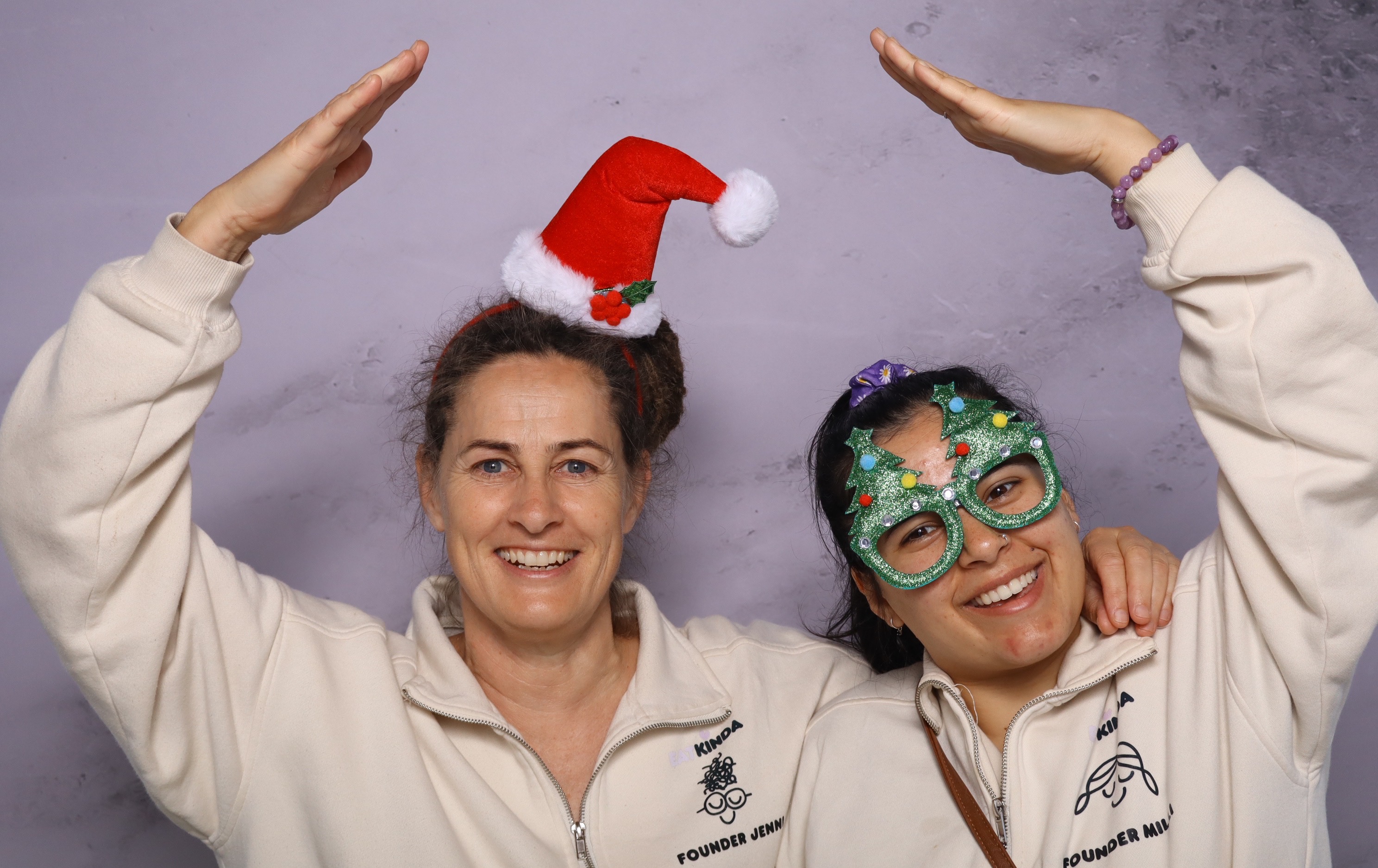 Sky Harbor Holiday Photo Booth. Fun group photos in Phoenix party booth rental 
