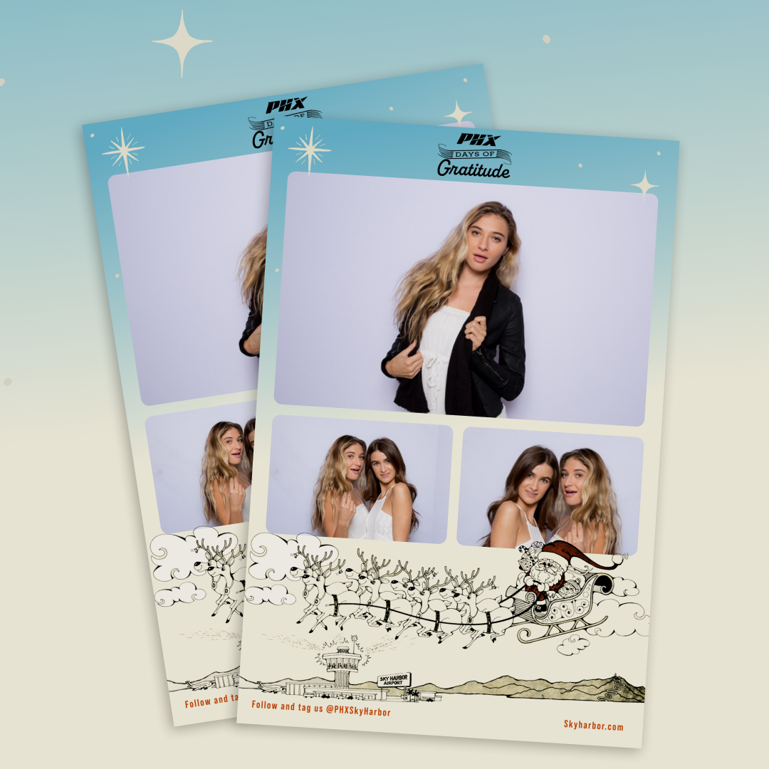Sky Harbor Days of Gratitude Photo booth layout