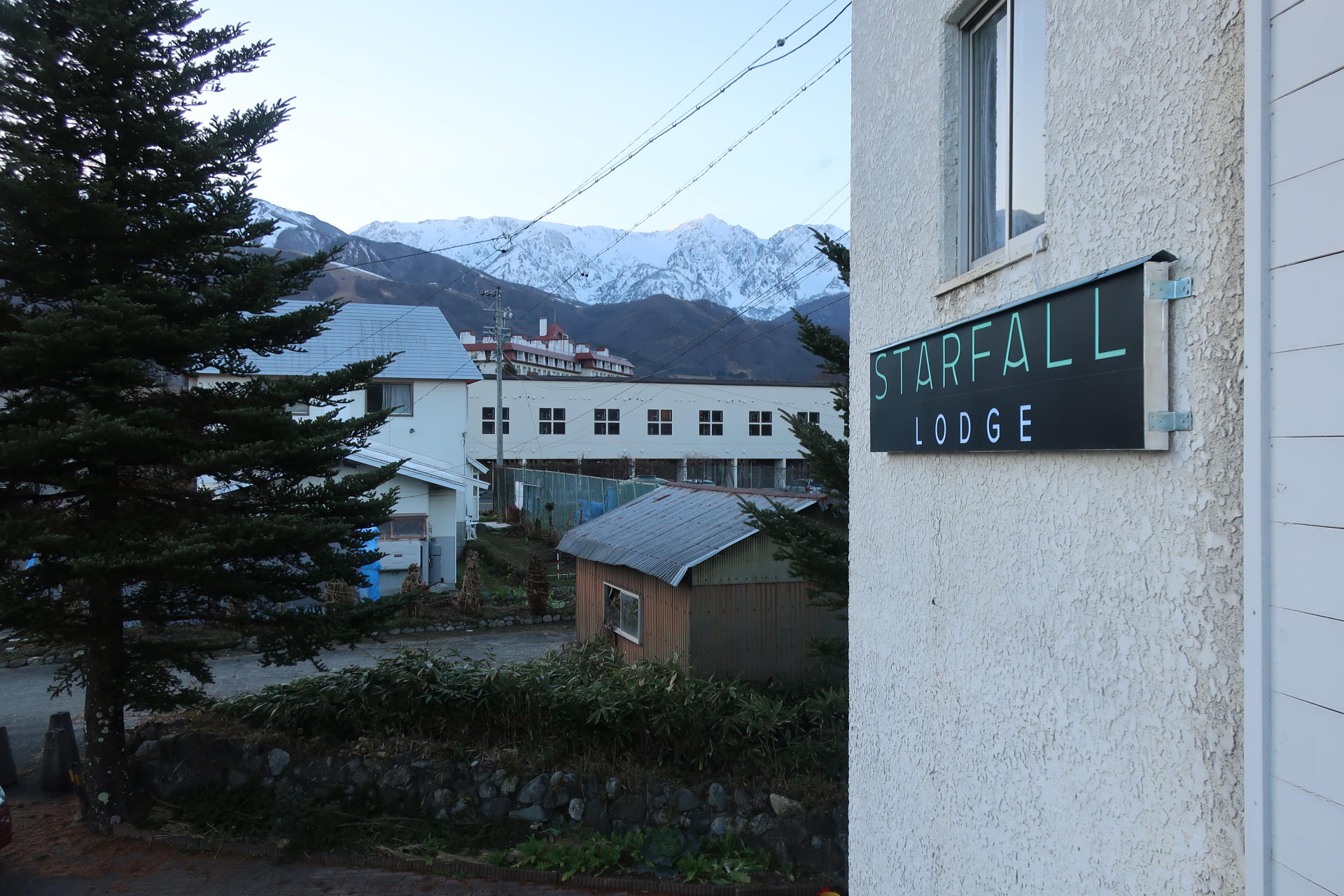 The view from the front of Starfall toward the mountains