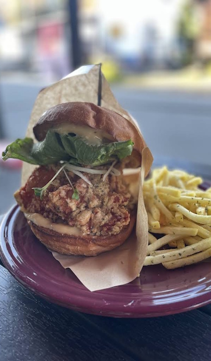 Sounds Like Cafe chicken burger