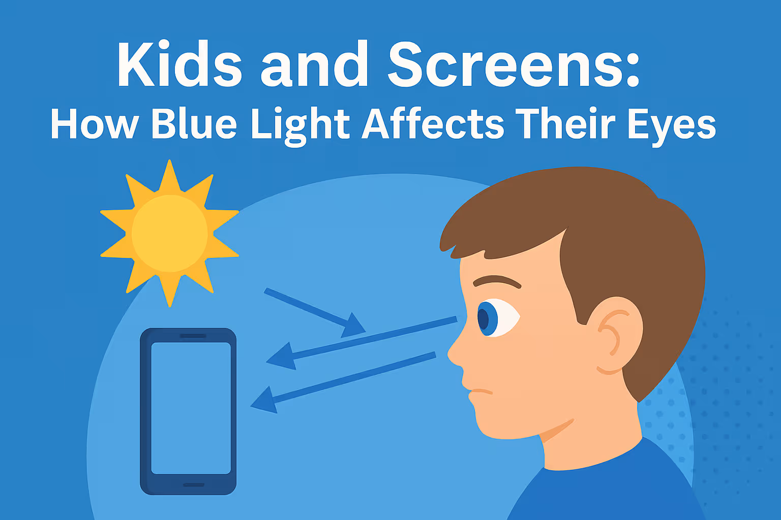 blue light graphic