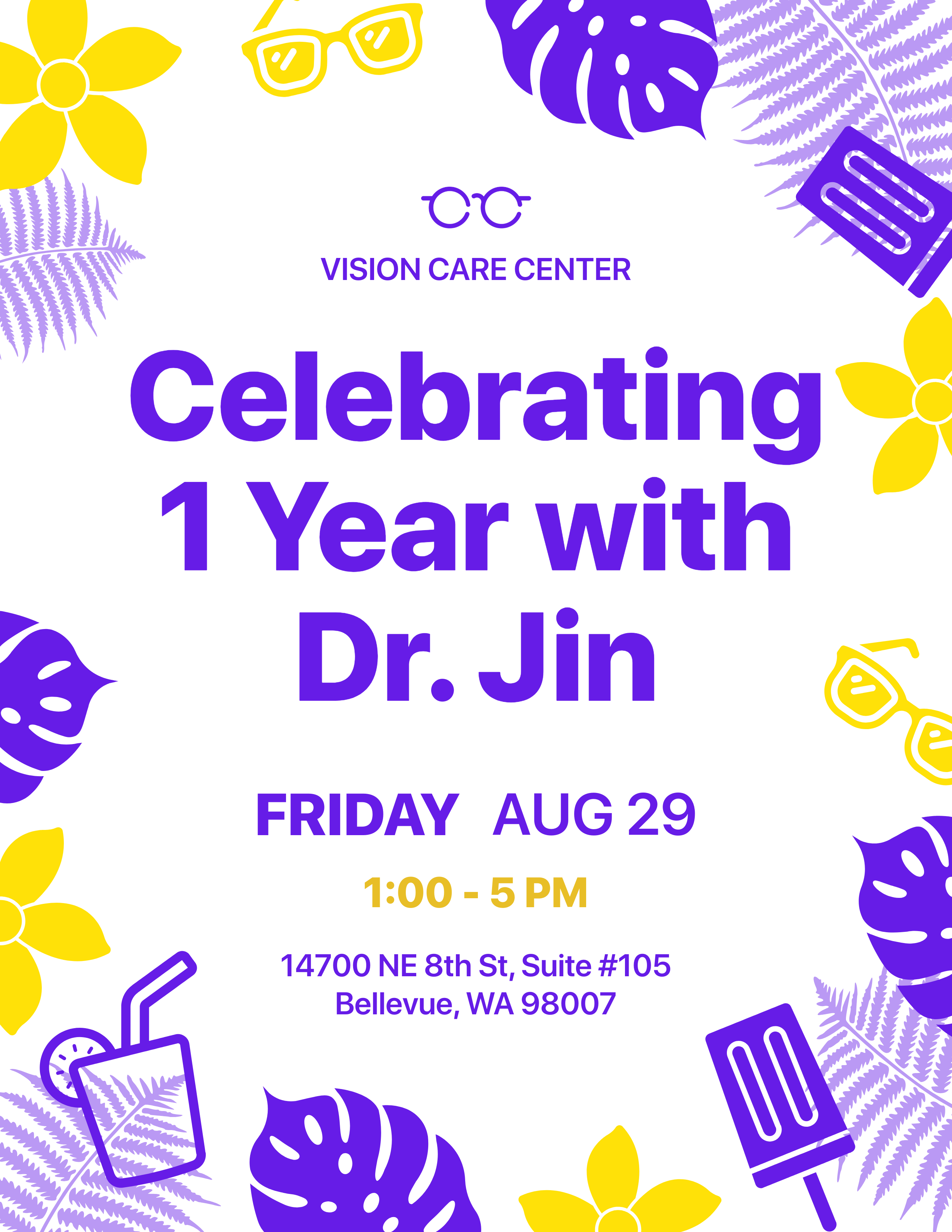 Celebrating 1 Year with Dr. Jin event graphic