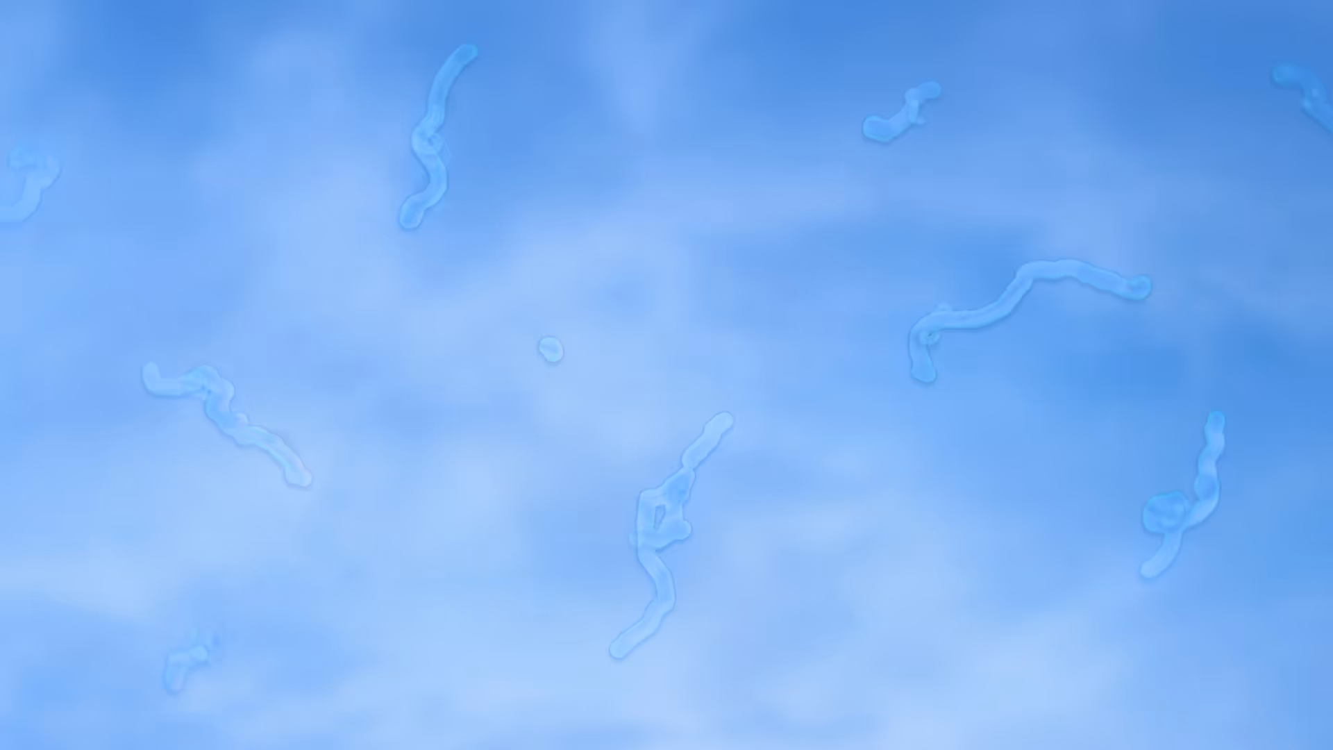 Depiction of eye floaters when looking at blue sky