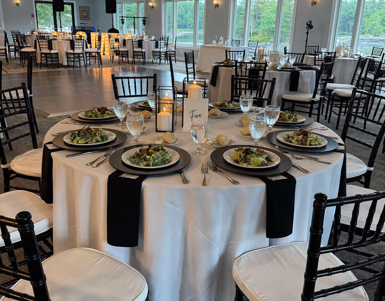 elegant table served ready for dinner - wedding concept