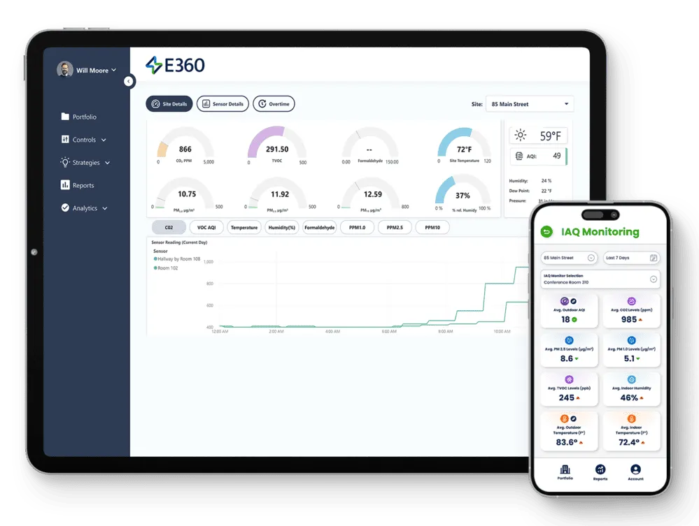 E360 Indoor Air Quality Monitoring System