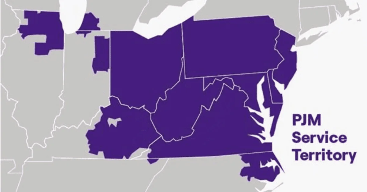 PJM Service Territory Map