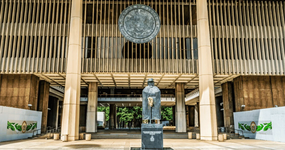 State of Hawaii Capital Building Enterance