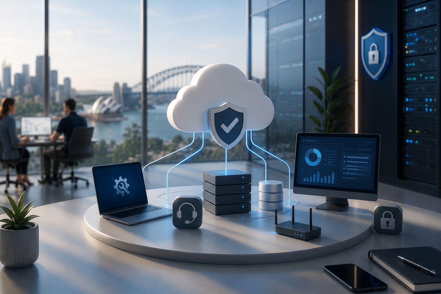 Managed IT support for Australian businesses with secure cloud and network systems