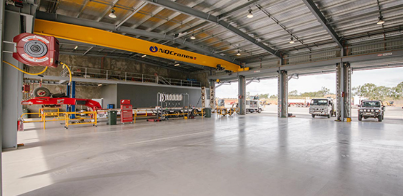 Industrial workshop interior