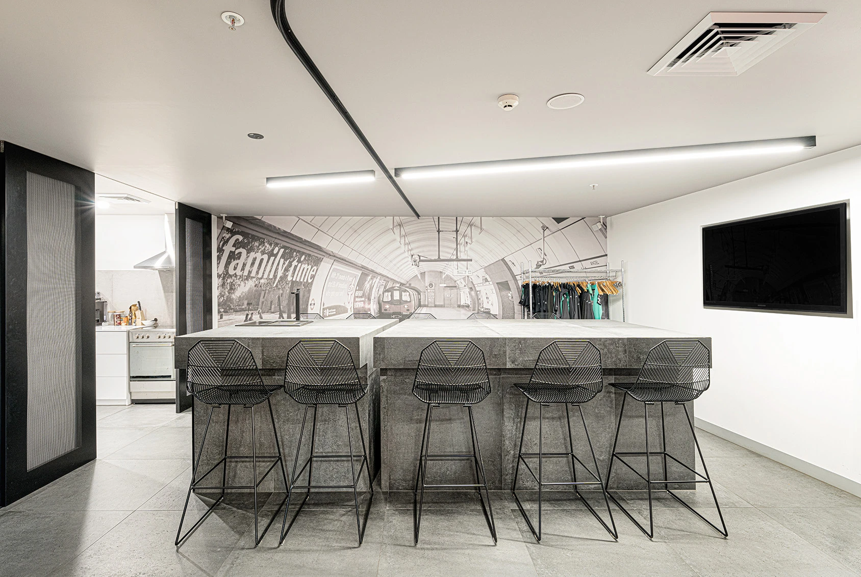 Staff kitchen and breakout space