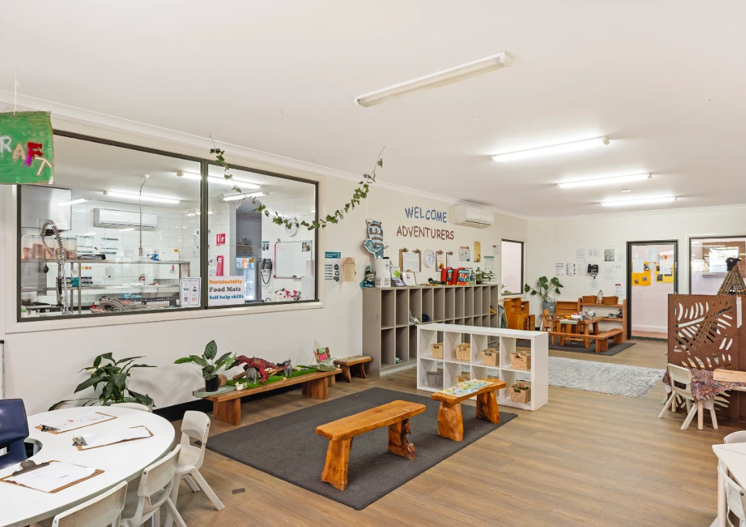 Learning room and kitchen