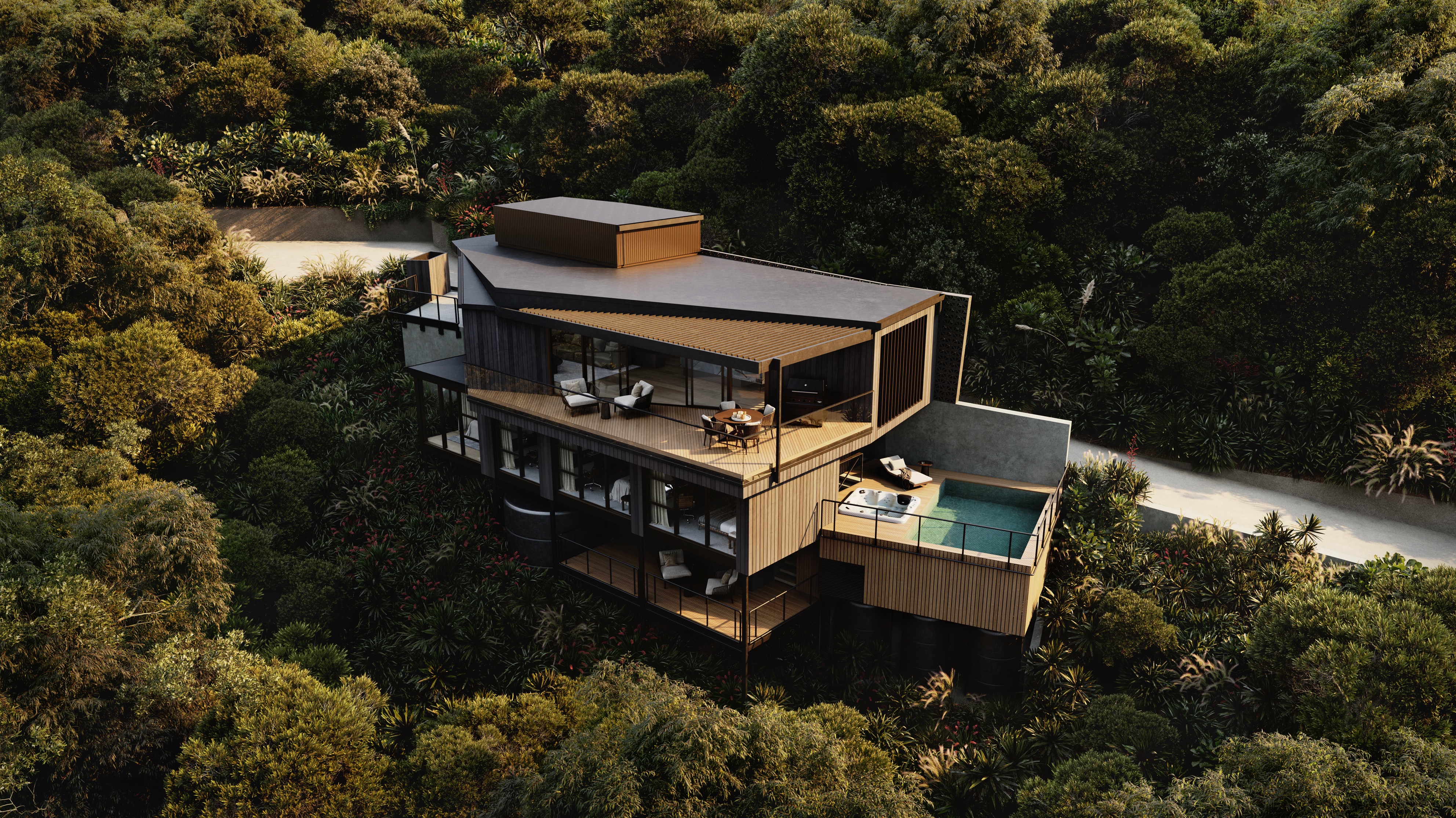 Render of Architectural new home
