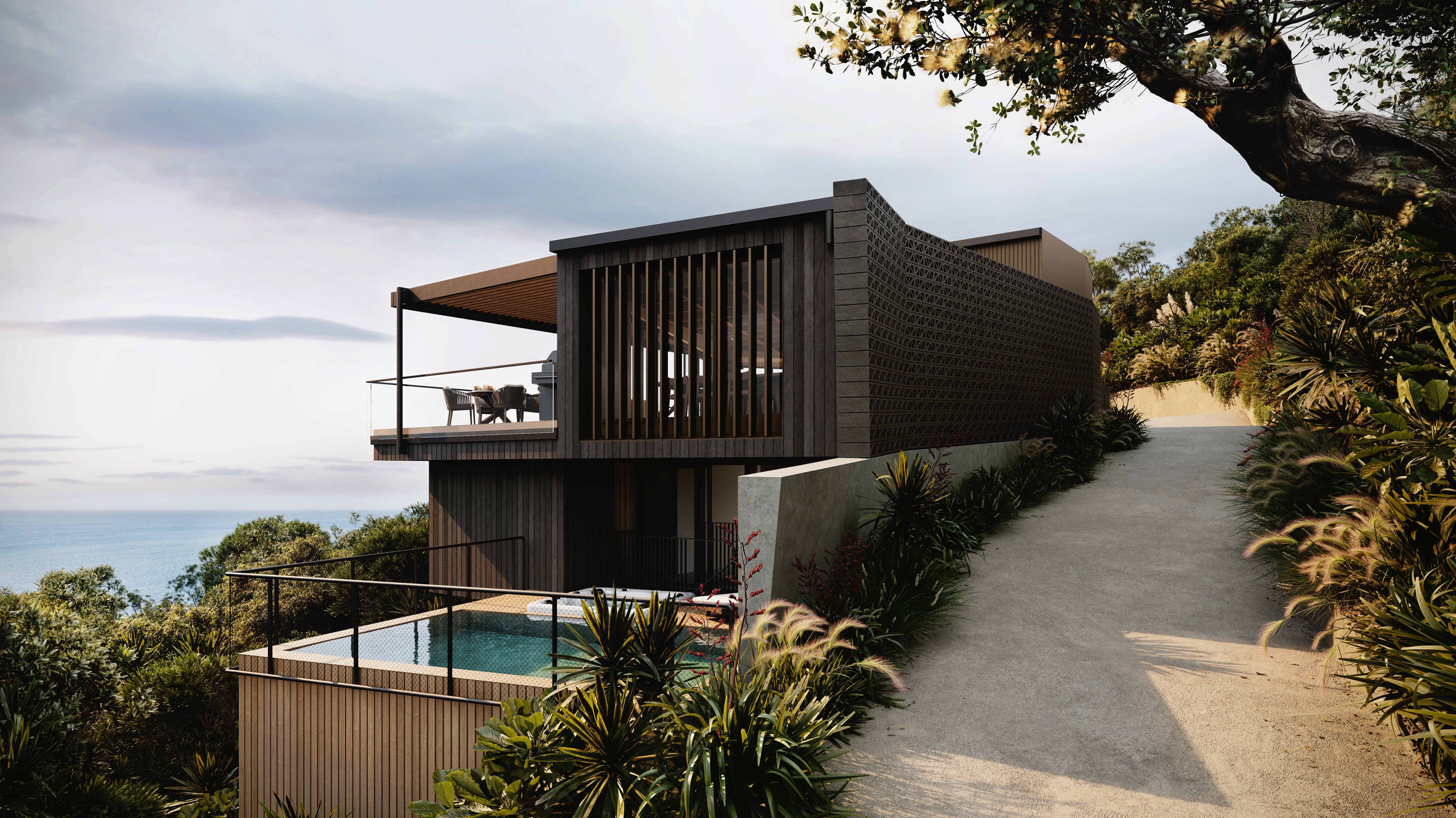 Render of Architectural new home