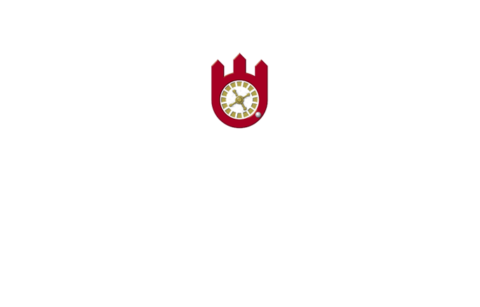 Logo mit dem Text 'SBHH' und einer stilisierten Uhr in der Mitte.