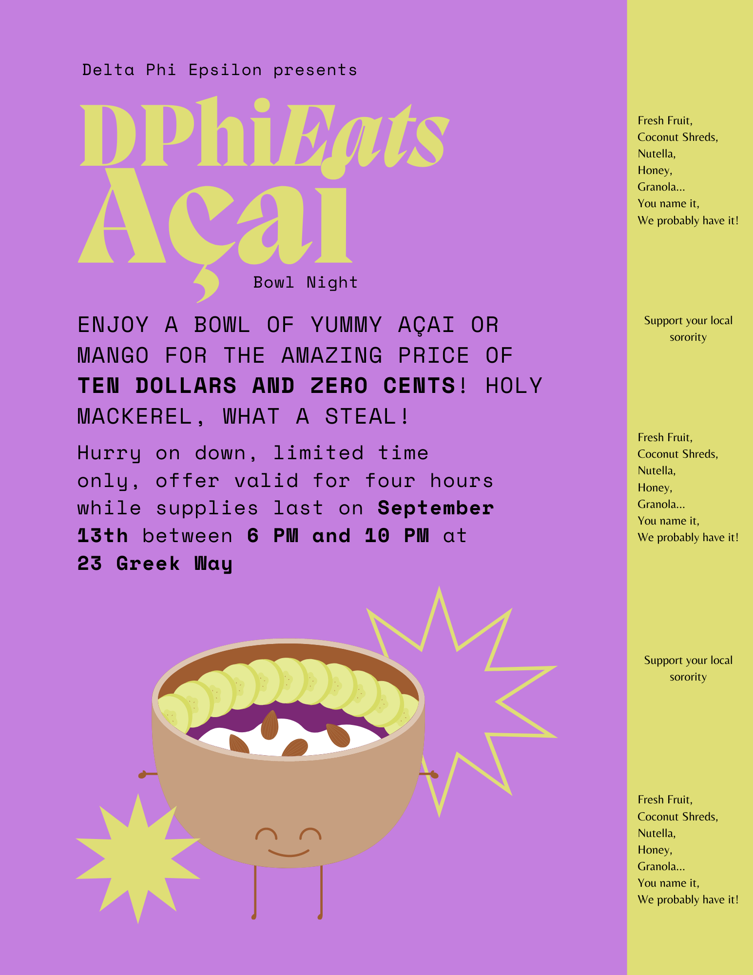 Delta Phi Epsilon Promotion