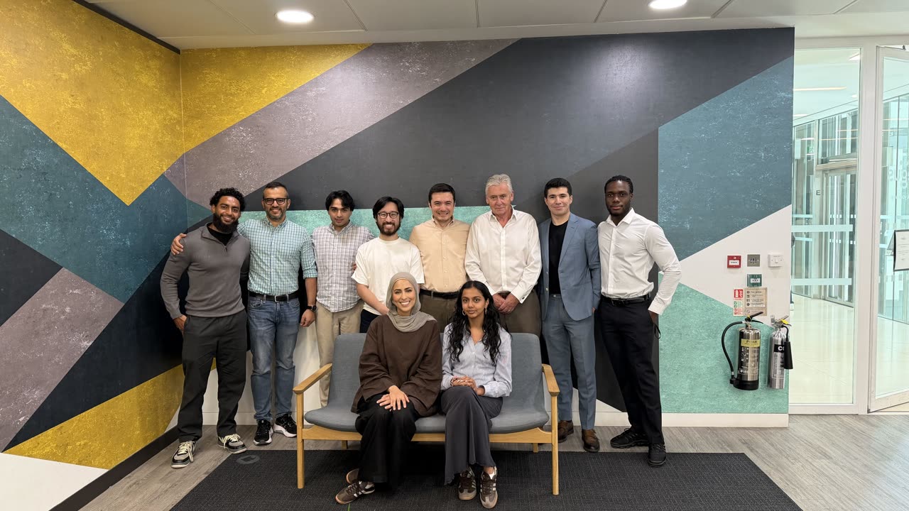 The Ayan team together in the London office