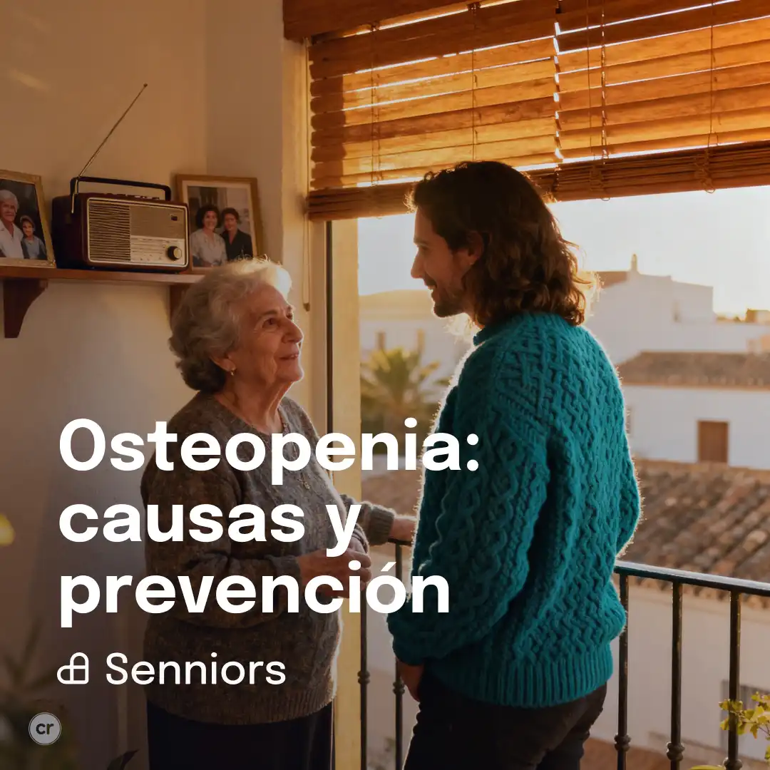 Osteopenia en personas mayores: qué es y prevención