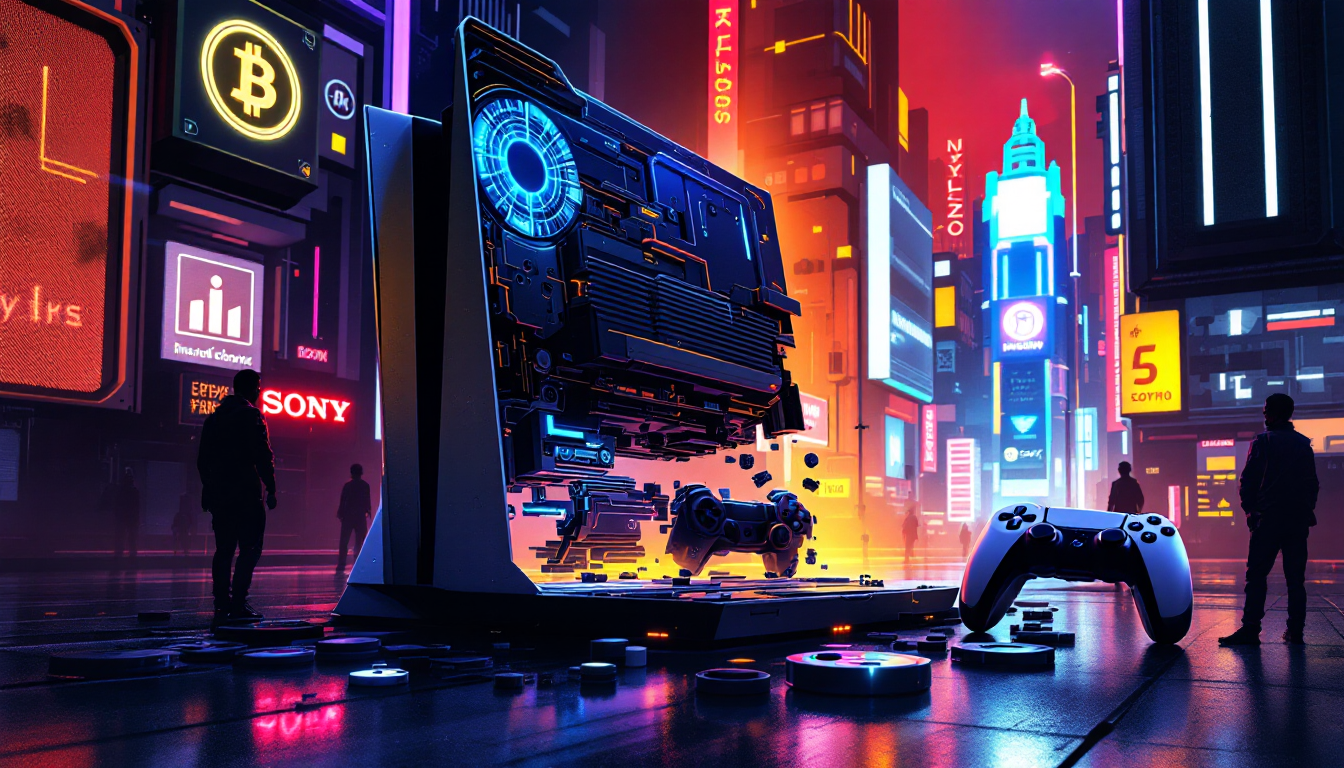 Sony's stock hits record highs amid gaming success and financial services split, potentially reshaping the crypto market.