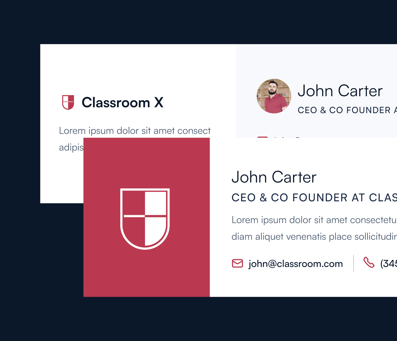 Classroom X - Email Signature - Home Page - University Webflow Template
