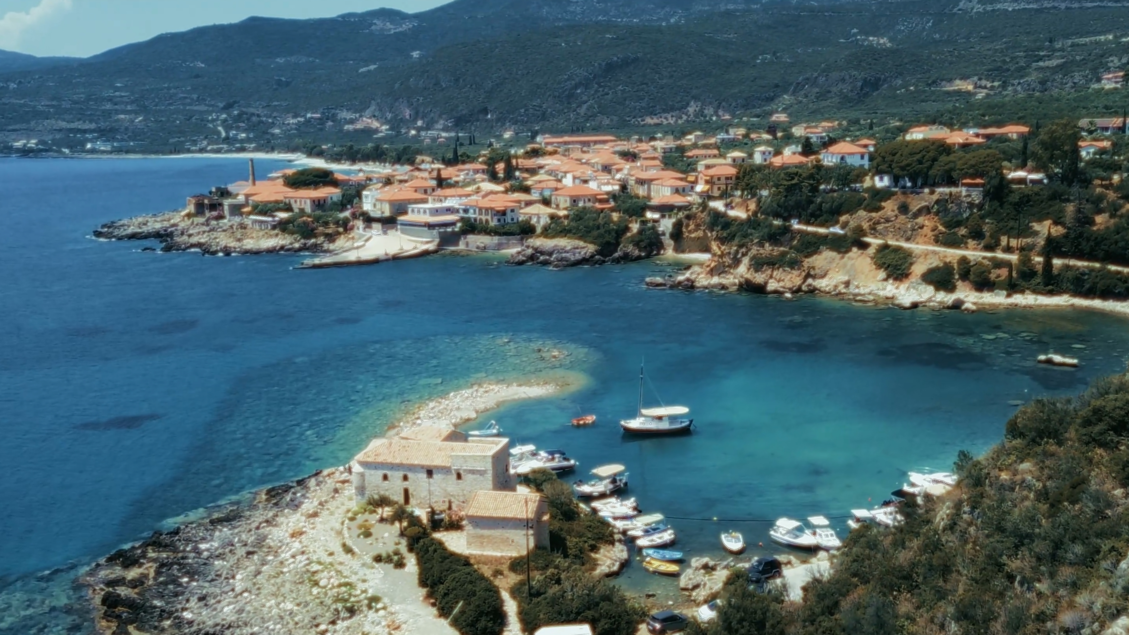 wedding venue view in greece