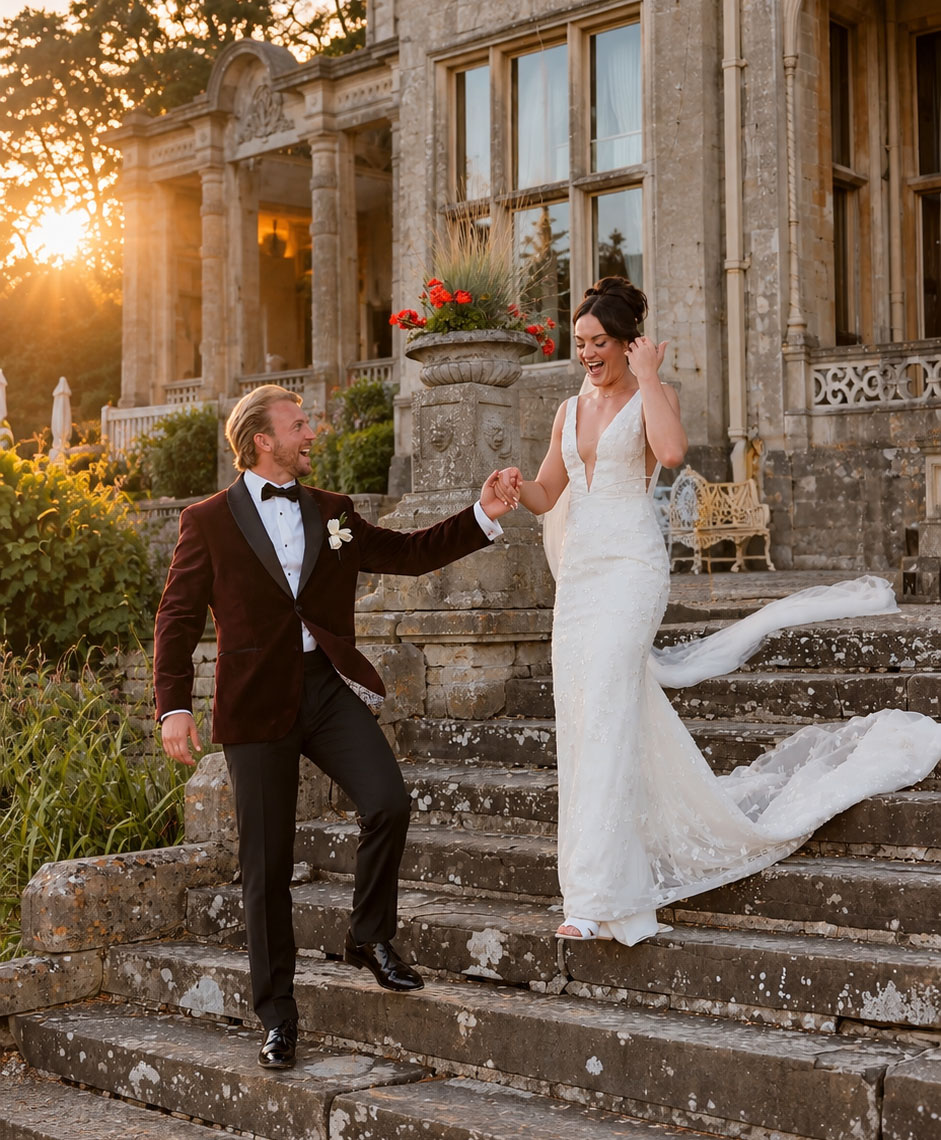 Orchardleigh House golden hour