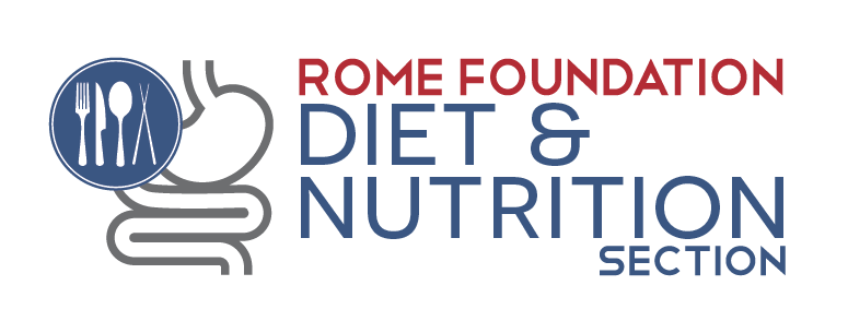 Logo for the Rome Foundation Diet and Nutrition Section