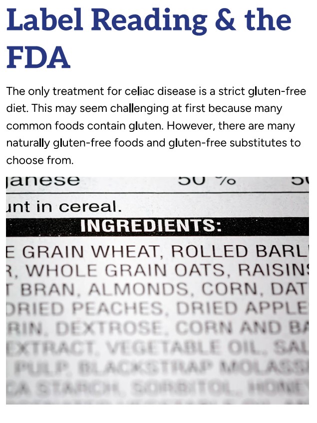 First page of the printable label reading resource