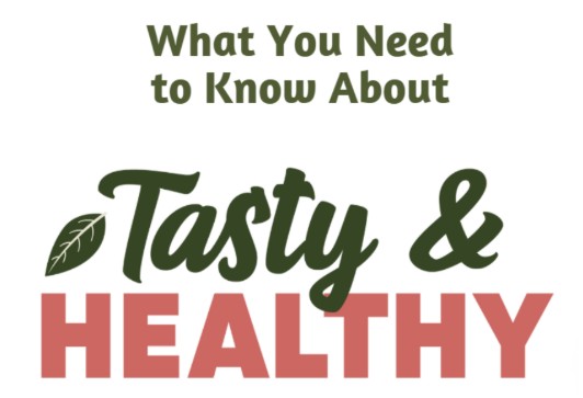 Words saying "what you need to know about Tasty&Healthy"