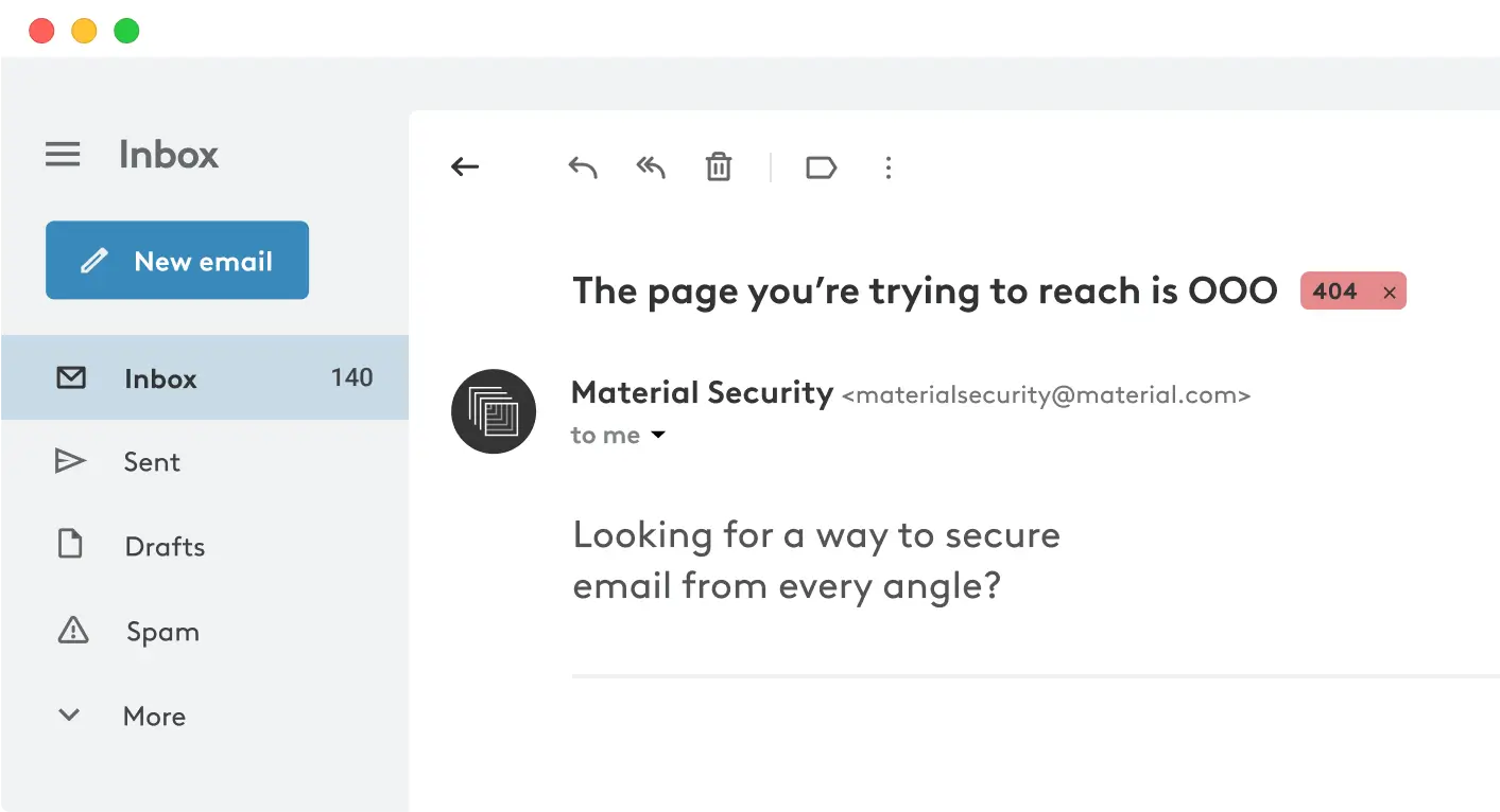 A screen shot of a web page with a message.