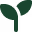 Icône verte plante