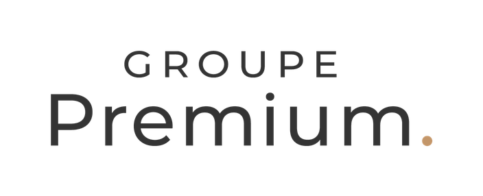 Logo textuel comportant les mots « Groupe Premium » suivis d'un point.