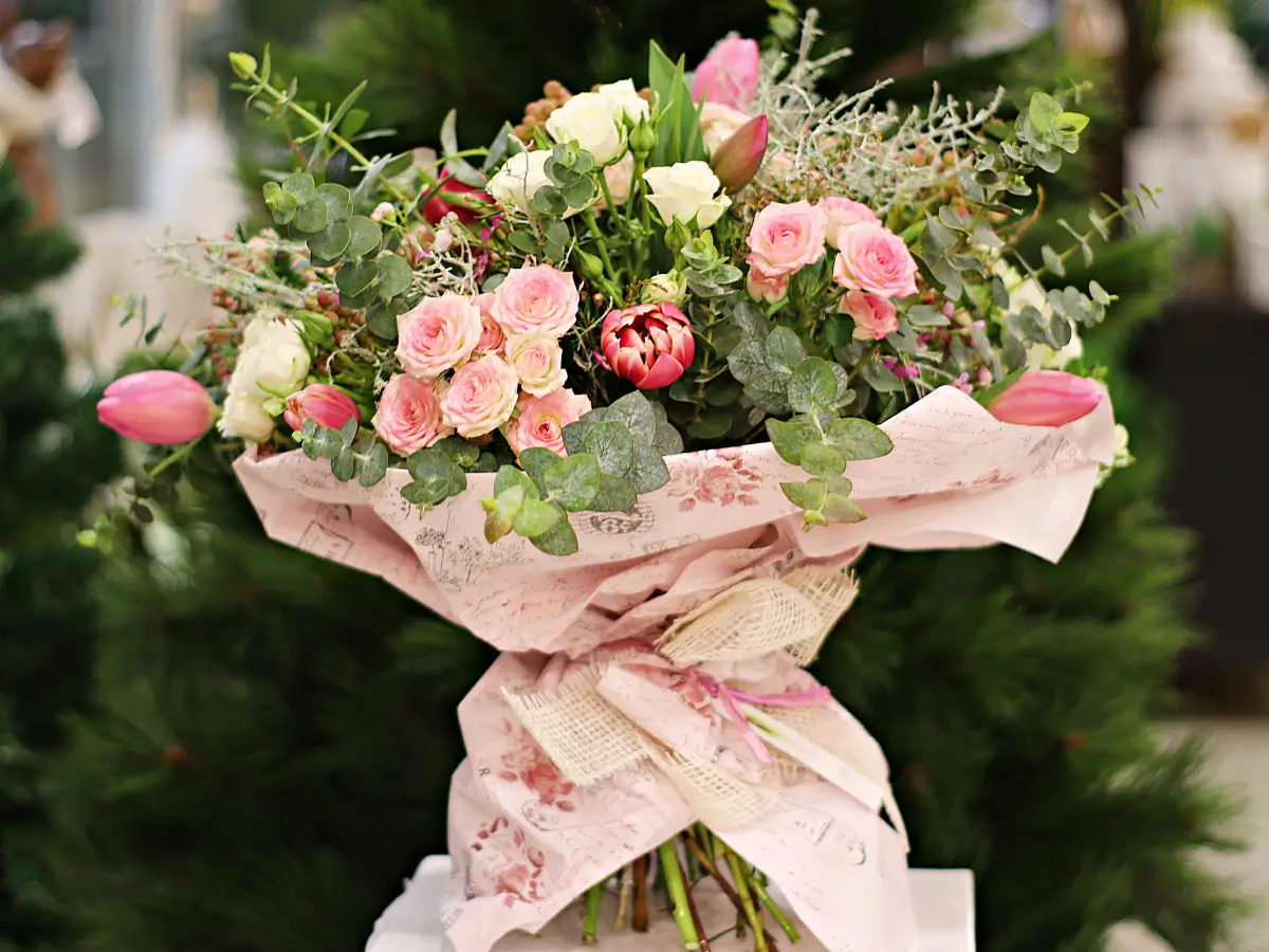 A bouquet of flowers